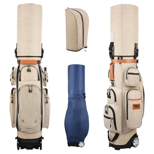 YUQIWKK StobO LfBobO X|[c  LX^[t NuP[X 10|PbgAh eʃpbP[W hϖՐ sobO 芴 S y Golf Bag(Khaki)