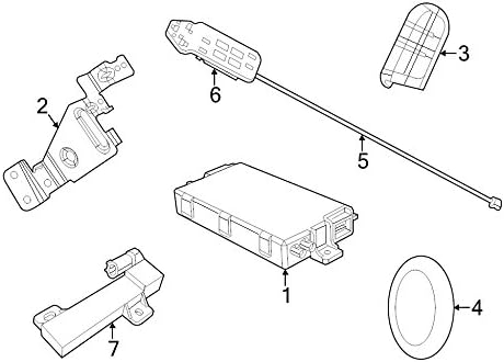 Mopar 6821 4571AB, Tire Pressure Monitoring System (TPMS) Receiver