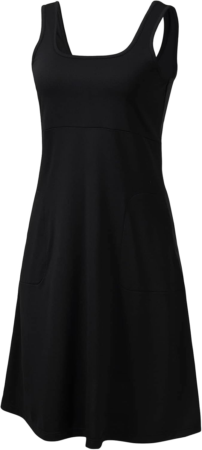 Women’s UPF 50+ Tank Dress A-Line with Pockets Breathable Quick Dry Sun Protection for Hiking Camping Beach Outdoor - Image 3