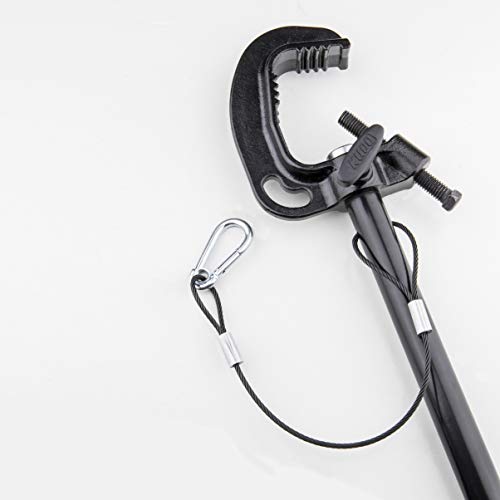 Image of Kupo Medium Lightweight Telescopic Hanger with Stirrup Head, Adjustable Overhead Mount for Lightweight Fixtures with Smooth Extension Control & Secure Locking Range from 2ft to 4ft - Black (KG071811)