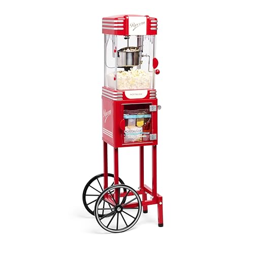 Nostalgia Popcorn Maker Machine - Professional Cart With 2.5 Oz Kettle...