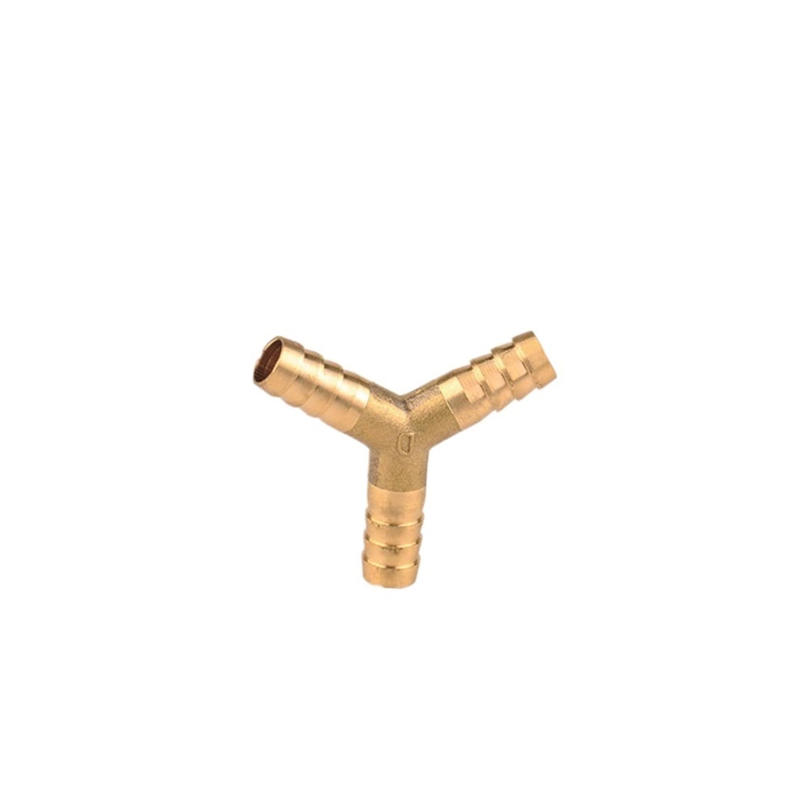 Vhkjewe 3Way Y Brass Splicer Pipe Fitting T X Y U Type Hose Barb 4Mm 6Mm 8Mm 10Mm 12Mm Copper Barbed Connector Joint Coupler Adapter(,16Mm Barb)