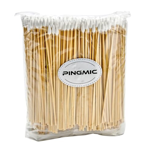 Image of 1000PCS 6 inch Pointed Cotton Swabs, Long Swab with Bamboo Sticks