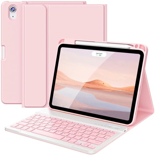 FUWANG Keyboard Case for iPad Air 11 inch (M3 2025 / M2 2024)& Air 5th 4th Generation Case with Keyboard 10.9 inch
