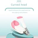 LAFILLETTE Nail Clipper with Magnifier Glass for Babies & Children in Pink Color gallery image