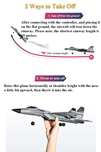 Nextake Remote Control Fighter Jet, 2.4Ghz Rc Warplane Fighter Aircraft Remote Control Drone For Beginners Rc Warplane Rc Glider Throw To Fly Drone Epp Plane With Smart Gyroscope (Grey) #TOP4
