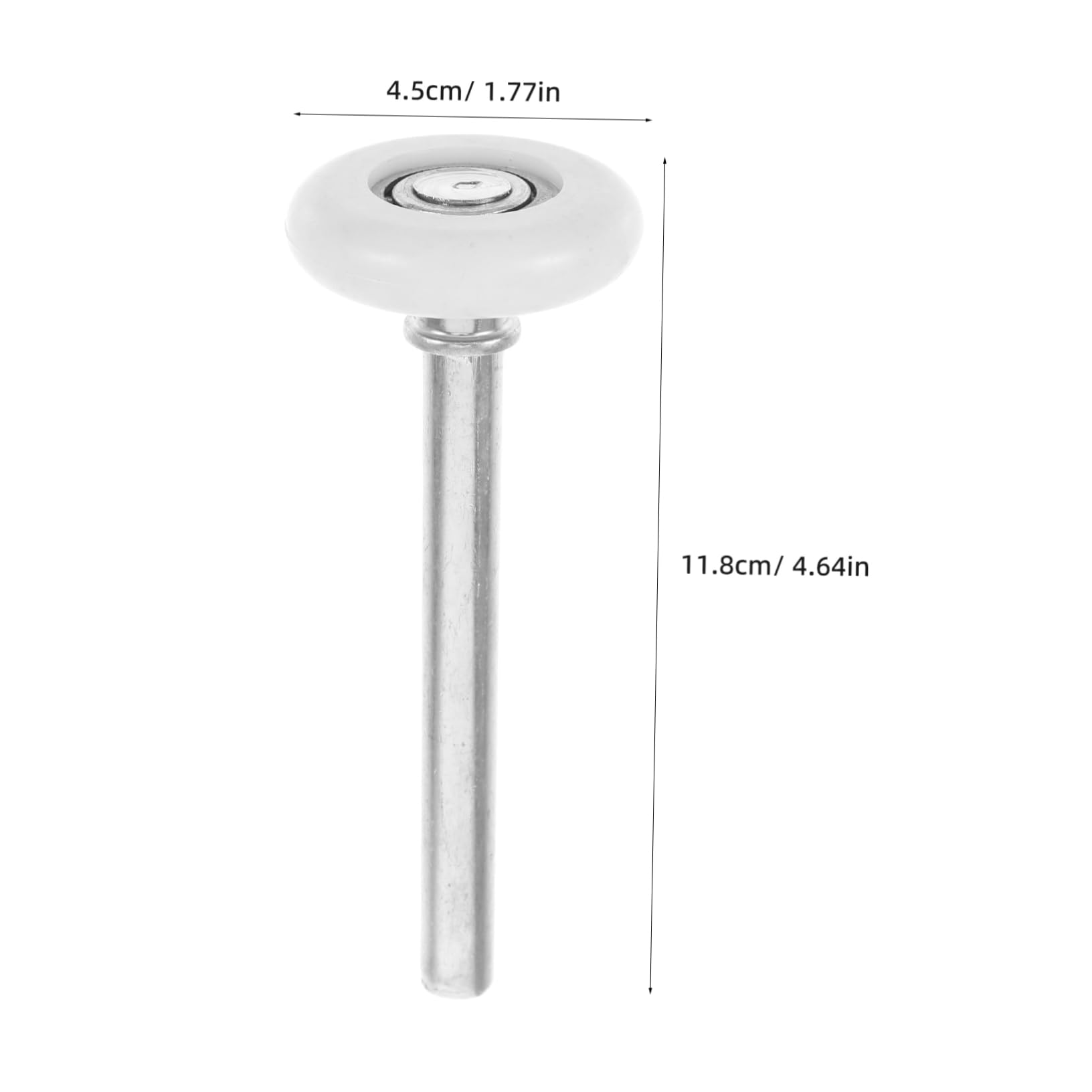 Rulli di Ricambio per Porta Garage 12 Pezzi Bianco Metal Abs