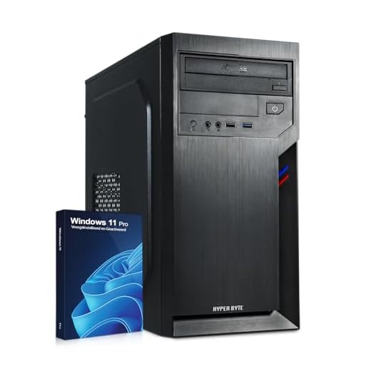 Hyper Byte® Office Pc - Computer met AMD Ryzen 3 met 4,0 GHz | 16 GB RAM DDR4 | SSD harde schijf 1 TB | Win 11 Pro | Wifi | DVD+RW | USB 3.0 | High End Office Desktop