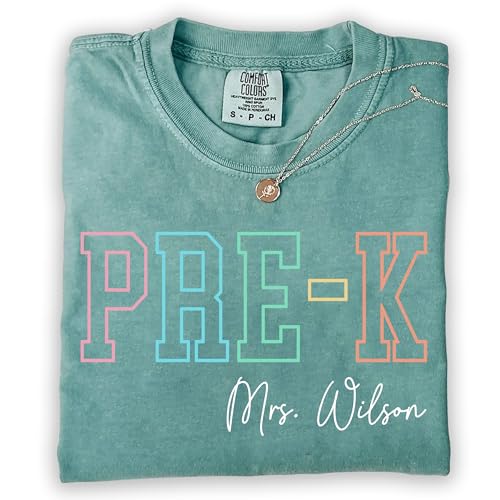 Personalized Teacher Shirts for Women, First Day of School Shirts, Custom Teacher Gifts 2025