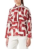 Gerry Weber Damen 760027-31421 Bluse, Offwhite Wine Druck, 44