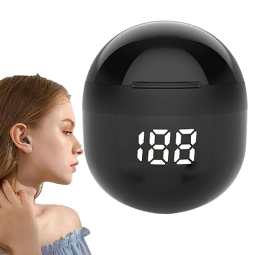 Bloqueo de ruido de auriculares inalámbricos, cómodos auriculares inalámbricos | Auriculares inalámbricos de reducción de ruido | Conexión estable, larga vida útil de la batería, auriculares compactos