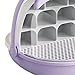 Baoblaze Silkworm Growth Box Small Animal Breeding Case Detachable Compartments Clear Reptile Feeding Box Silkworm Hatching Container, Violet