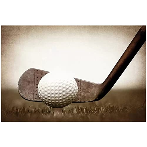 Eorntdy Canvas Wall Art Play Golf Canvas Print Artwork Sport Ball Wall Art Paintings Modern Picture Print Unframed For Living Room Dinning Room Bedroom Bathroom Home Decor 12X18Inch #TOP29
