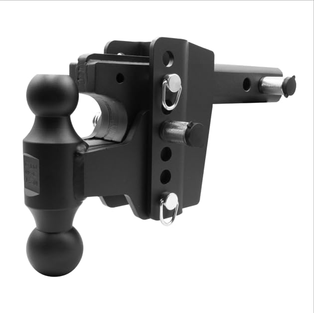 GusHillUSA GHC3135 Complete Adjustable Hitch Bundle for 2" Receiver with Dual Ball,Pintle Attachment & Locking Pins,16,000 lbs Tow Rating (3-Inch Drop
