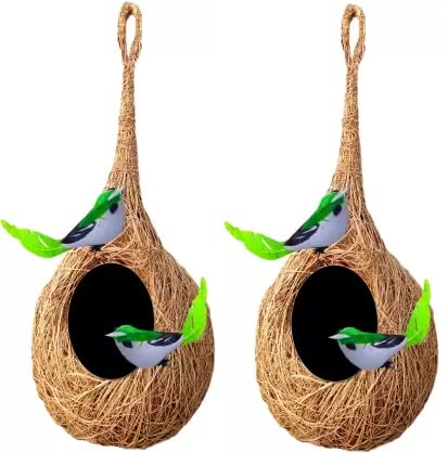 Pelo Birds Nest Chidiya Ka Ghonsla Sparrow House Hanging Set of 2 (B09ZT8NC4S) Amazon Price History, Amazon Price Tracker