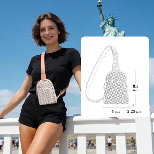 Image of INICAT Small Travel Purse,Anti Theft Crossbody Bag for Women | RFID Blocking, 8 Card Slots,Secure Back Zipper Pocket,Sling Style