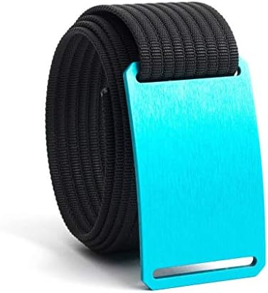 34 Inch Aurora Blue Belt Buckle w/Black Strap