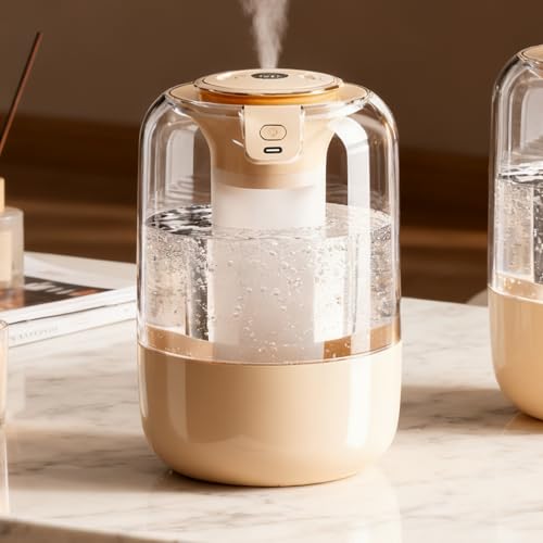 Humidificador Ultrasónico - Con Luz Nocturna Y Silencio - Humidificador Para Bebés Silencioso Ultrasónico Vaporizador De Aire - Para Sala Dormitorio Grande Guardería Bebé Oficina Casa Apartamento - imagen 7