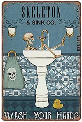 Dreacoss Salem Sanctuary for Wayward Cat Tin Signs, Halloween Black Cat Retro Funny Metal Sign Vintage Poster Wall Art for Kitchen Garden Bathroom Farm Home Coffee Decor Tin Sign, 20x30 cm