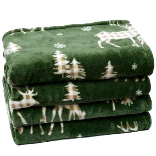 PHF Christmas Fleece Blanket King, 300GSM Plush Cozy Throws, Fall Decor
