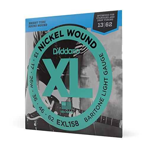 D'Addario XL Nickel EXL158 Cuerdas Guitarra Eléctrica Baritone 13-62