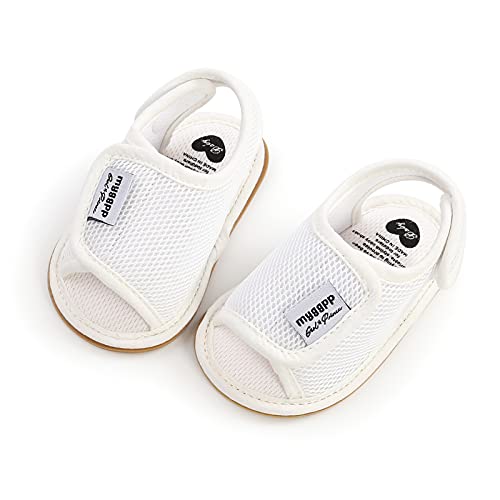 Image of RVROVIC Baby Boys Girls Sandals Premium Infant Summer Outdoor Shoes PU Lightweight Soft Anti-Slip Sole Toddler Prewalker