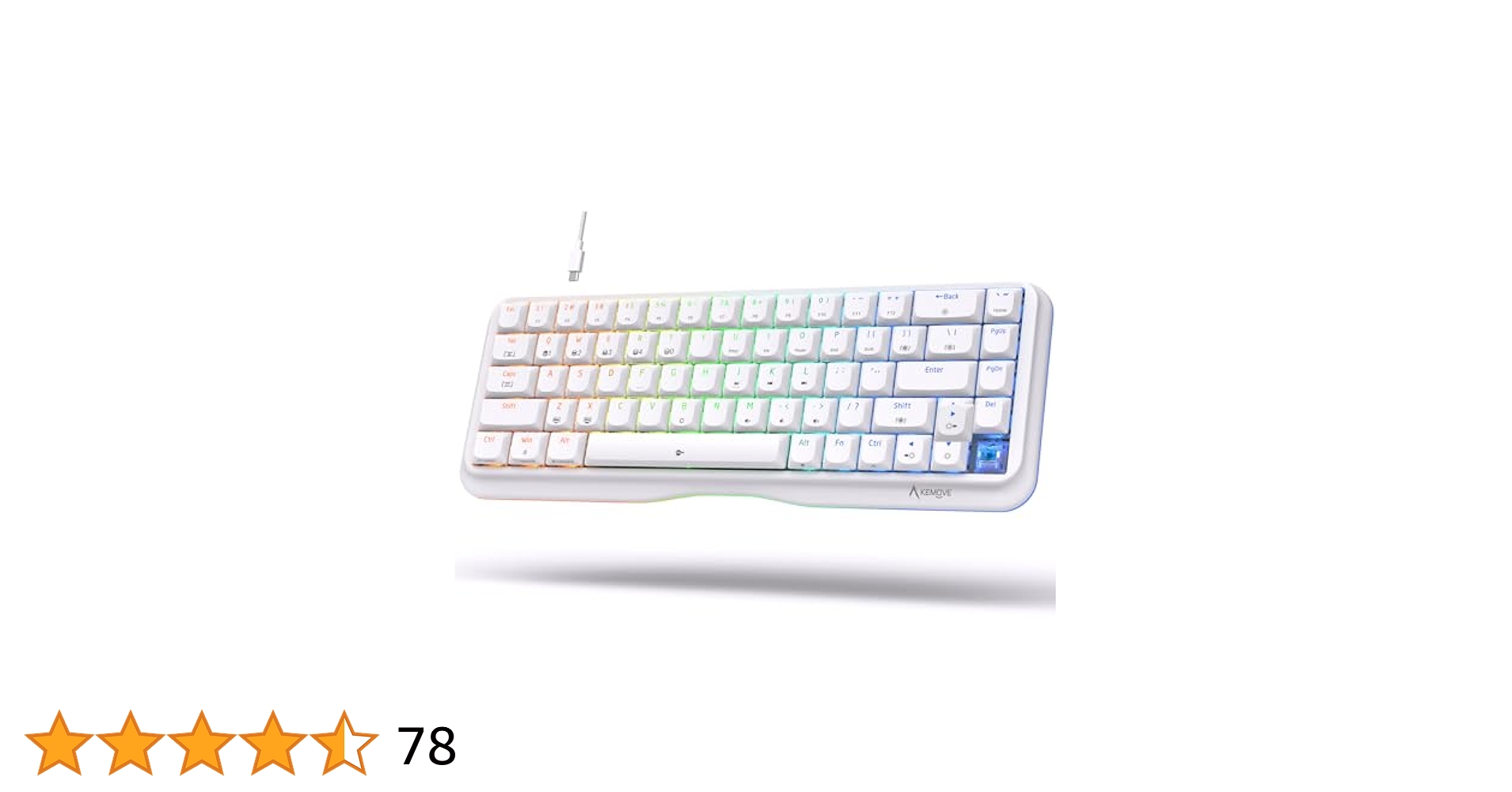 Amazon | KEMOVE K68se ゲーミングメカニカルキーボード 60%RGB
