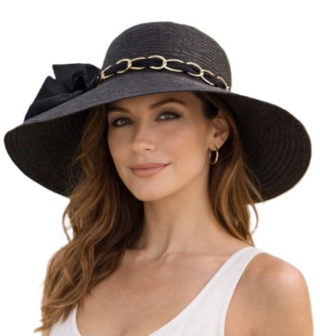 Summer Brim Floppy Straw Beach Hats for Women