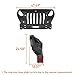 Hooke Road JK Mad Max Front Bumper Grill for 2007-2018 Jeep Wrangler JK & Unlimited 2/4 Doors, Rock Crawler Offroad Bumper with Winch Plate, LED Lights