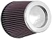 K&N RF-1037 Universal Clamp-On Air Filter: Round Tapered; 5 in (127 mm) Flange ID; 6.5 in (165 mm) Height; 6.5 in (165 mm) Base; 5 in (127 mm) Top