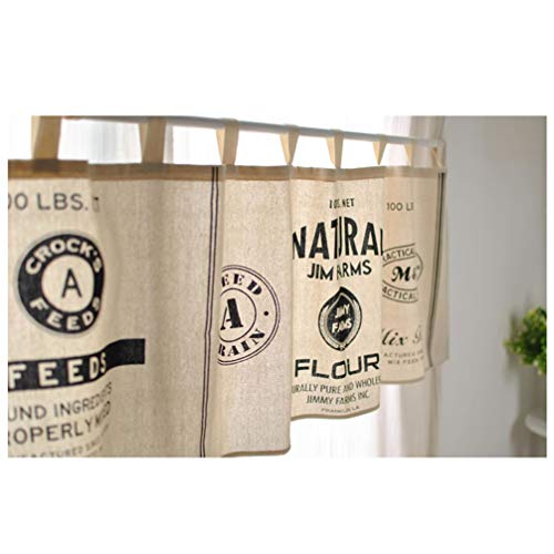 Abaodam Kitchen Curtains Farmhouse For Windows Valances Valance Vintage Short Window -Vintage Style Kitchen Short Curtains Cotton Window Valances Increase Short Kitchen Curtains Privacy #TOP3