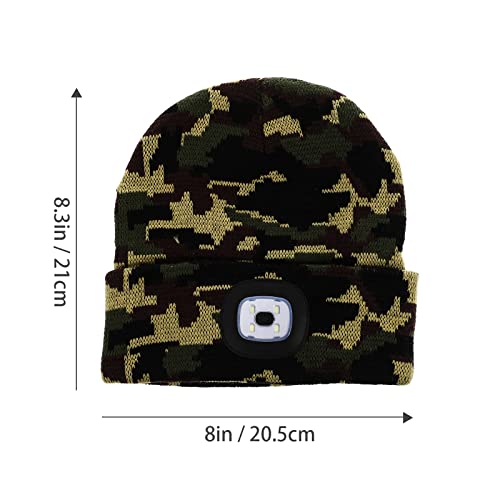 CLISPEED 1 pc criativo brilhante lâmpada lâmpada chapéu de pesca ao ar livre caminhadas de caça chap