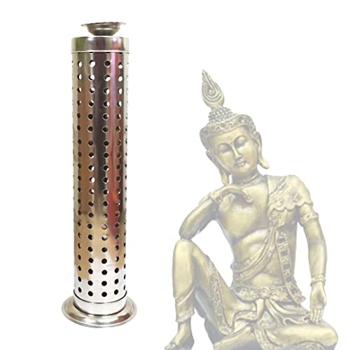 Indiabigshop Stainless Steel Incense Holder For Incense Stick Tower Shaped Incense Ash Catcher Indoor Outdoor Use Steel Agarbatti Stand Incense Burner Holder For Positive Energy thumb #3