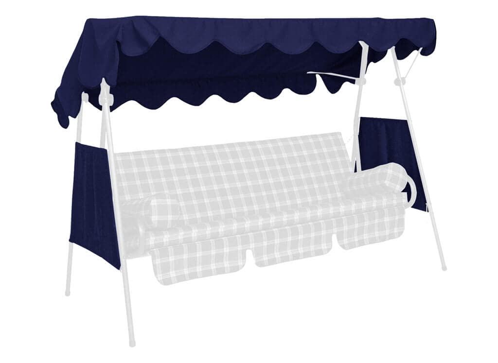 Angerer Toit pour balancelle 200 x 120 cm Qualite PE, Bleu - (balancelle Non-Incluse)