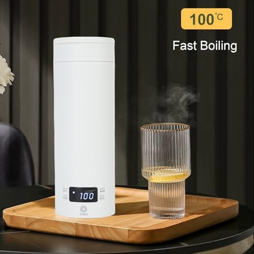 Luqeeg Tetera Eléctrica Portátil 450ml con Control de Temperatura miniatura 3
