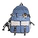 Nowy Wielofunkcyjny Modny Plecak Na Narzędzia Męski Kampus Gimnazjalny I Licealny Tornister Szkolny Damski Plecak Podróżny-Niebieski Mały Rozmiar