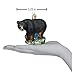 Old World Christmas Black Bear Glass Blown Ornament for Christmas Tree, Handcrafted Holiday Decoration, Wildlife Animal Collection