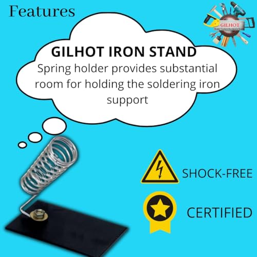 Image of 25W Soldering Iron Kit with Extra 25W Bit, Stand, Solder Wire, Welfix Paste, D-Sol-Wick & Tweezer - Ideal for Electronics, DIY & Repair (Pack of 7)