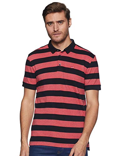 Image of Levi's Men's Cotton Regular Fit Solid Polo T-Shirt