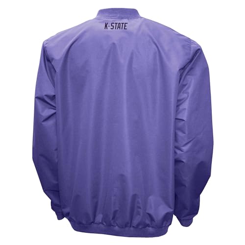 2Bhip NCAA Kansas State Wildcat Adult Lightweight V-Neck Windbreaker Wind Shirt Pullover Jacket For Men2