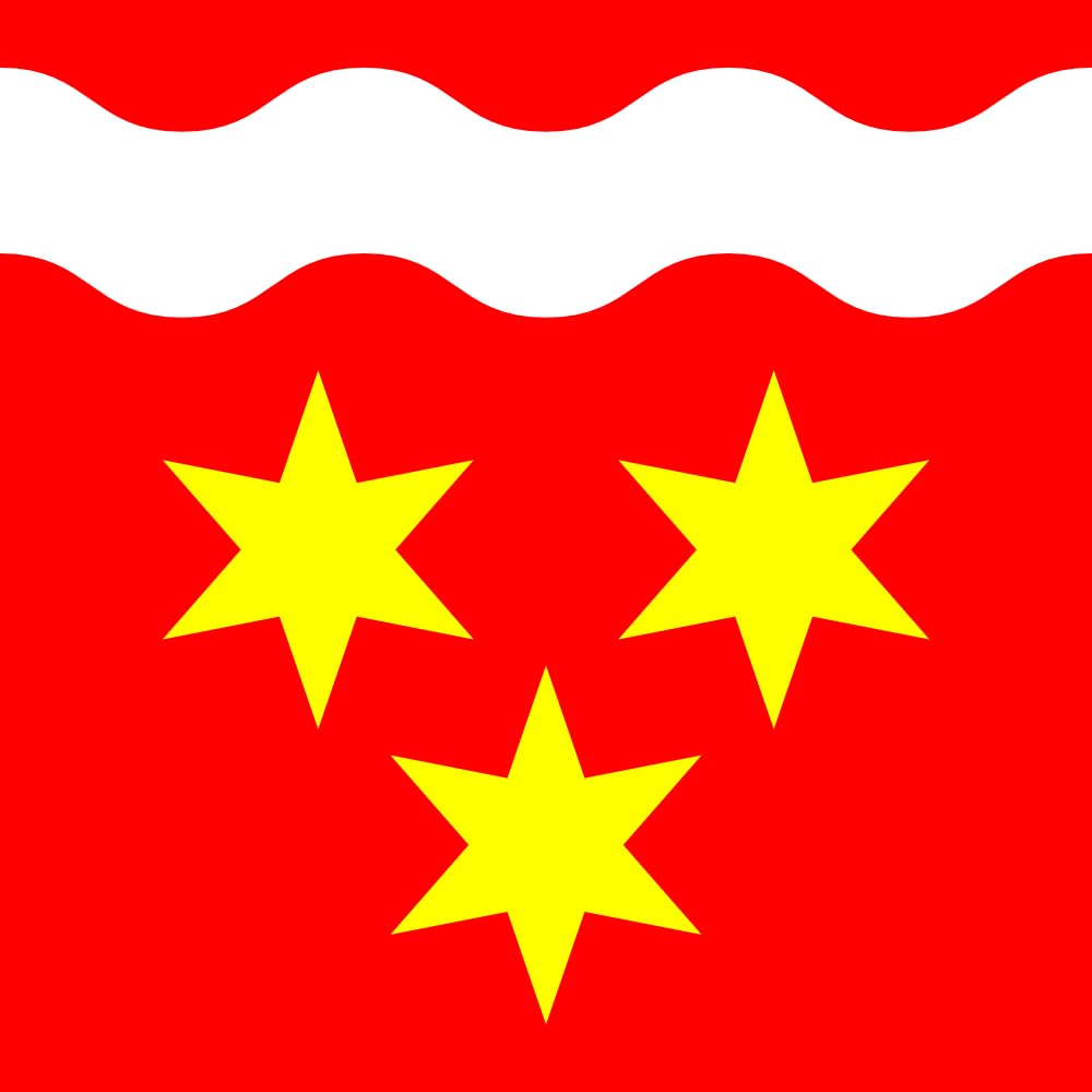 Drapeau large commune Birsfelden en tissu haute résistance et finitions premium