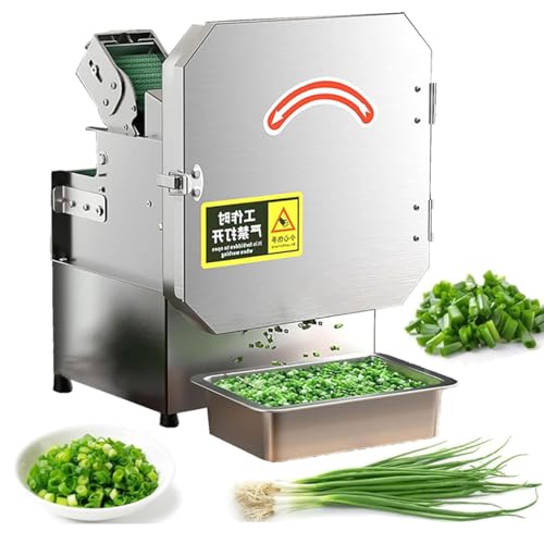 Cortadora eléctrica comercial para cebolletas 200kg/hora