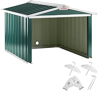 Gardebruk Lawnmower Robot Garage Roof Carport House 86x100x63/51cm or 89x90x54cm Green Anthracite Protective Cover Weather-resistant