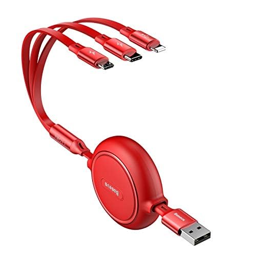 NEOPOL Bright Mirror Multifunction 3 In 1 Retractable Type C Usb Fast Charging Data Cable For Android, Ios, Charging Adapter, Smartphone 100W (B0D7PXN63B) Amazon Price History, Amazon Price Tracker