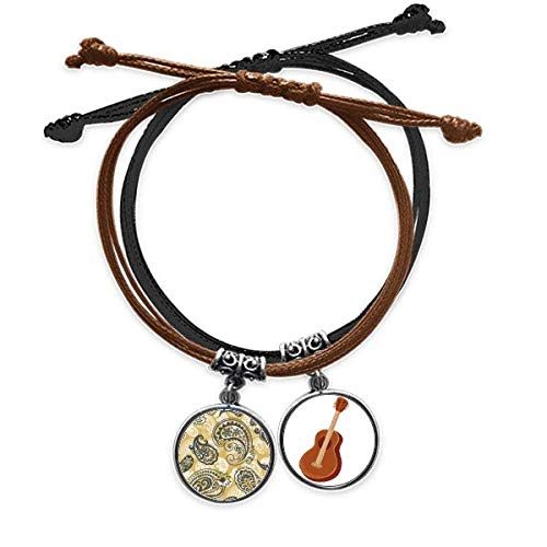 Pulsera de guitarra caqui ideal para festivales y looks urbanos diarios