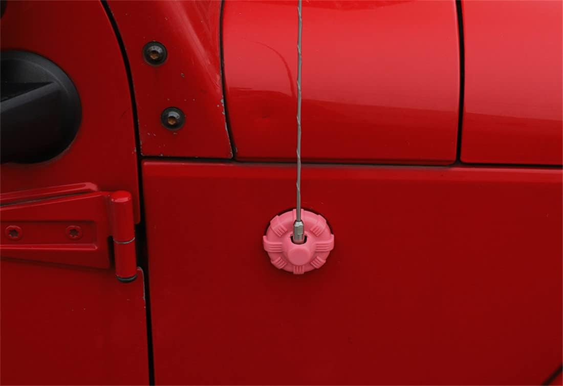 SaditY ABS Antenna Base Cover Decorative Trim Fit for Jeep Wrangler JK JL JT Gladiator 2007-2017 2018-2021 Exterior Car Accessories