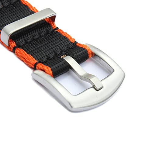 Image of WAMD Seat Belt NATO Watch Straps /Bands - 18mm,20mm,22mm and 24mm Nylon Watch Straps for Watches - Multicolour Options