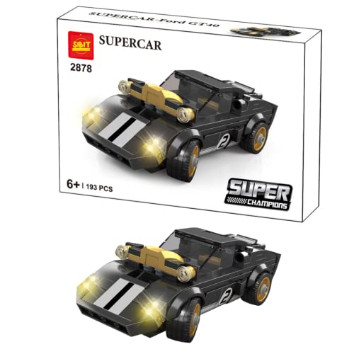SIBIT Supercar Building Blocks Toys Speed Champions Racing Car Kit Collectible Sport Cars Model Ideal Gifts (193 pcs)