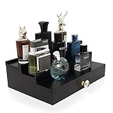 【Étagère parfumée pour homme】 Le couvercle en bois de la couche supérieure de l'organisateur peut être ouvert, et l'intérieur se trouve un espace de rangement caché où vous pouvez stocker de l'argent, des montres et d'autres objets de valeur que vous aimez. Il peut être un bon cadeau pour tous les festivals pour les hommes.