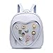 CHERRY SAUCE Ita Bag Backpack Heart Shaped Purse JK Uniform Shoulder Bags for Anime Pins Display (CS2122-Black